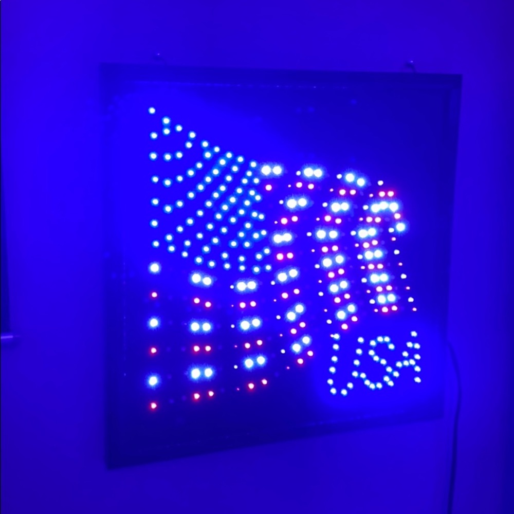 It’s a USA led light poster
